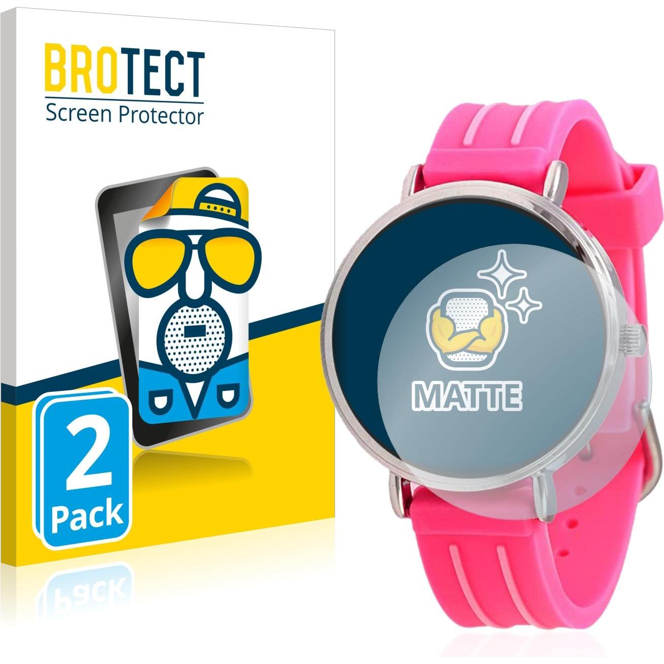 Thumbnail - BROTECT Entspiegelungs-Schutzfolie Displayschutz Matt, Smartwatch Schutzfolie, Grau