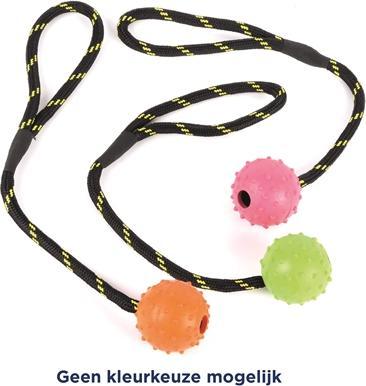 Produktbild Happy Pet Tough Toys Bal Studded Aan Touw Rubber (Kauspielzeug Hund)