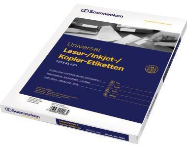 Soennecken Etikett 5765 105x41mm weiss 1.400 St./Pack.