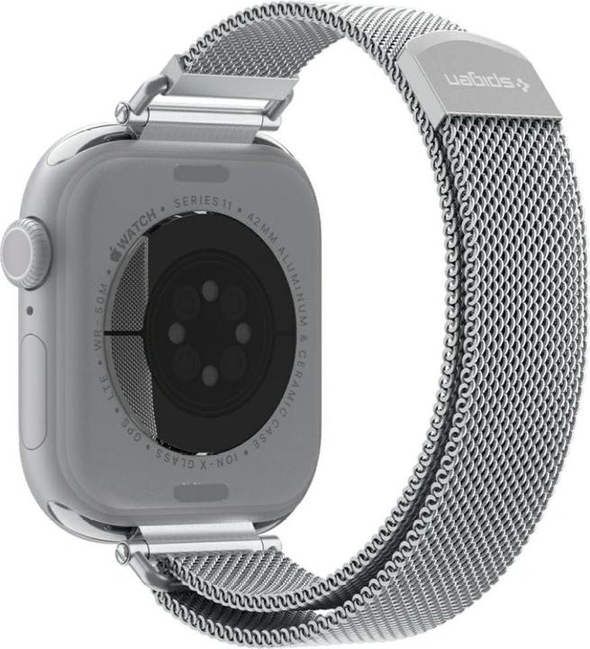 Produktbild Spigen Pasek WBM4 Band do Apple Watch 8 / 9 / 10 / 11 / SE 40/41/42mm Silver (Edelstahl)