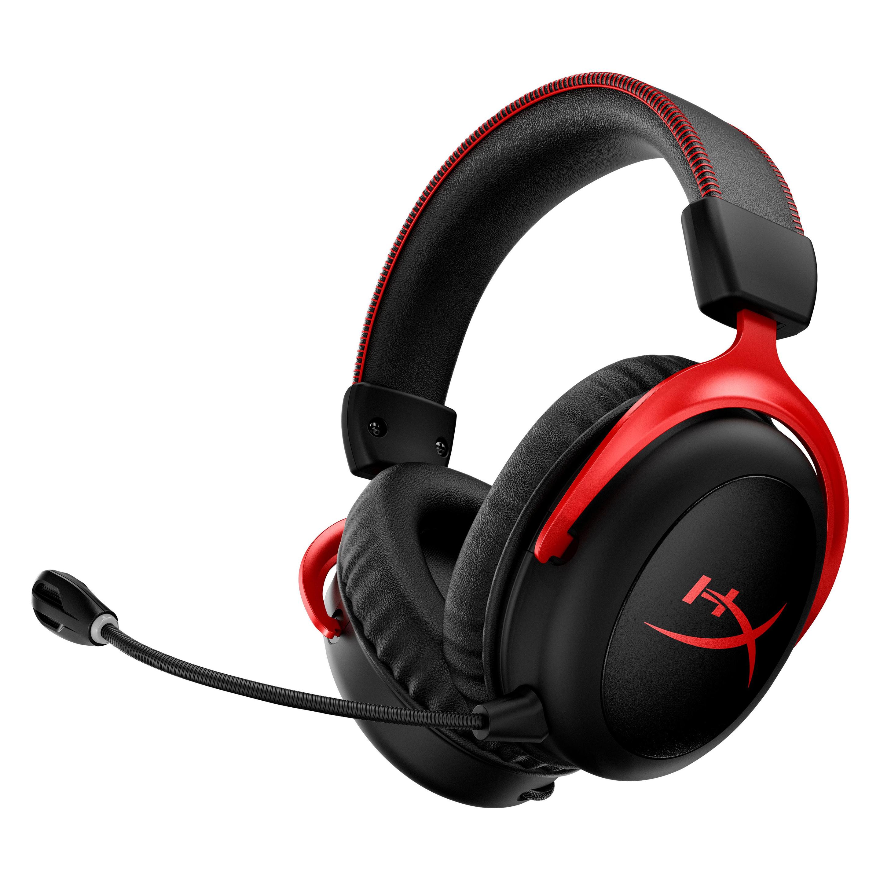HP HyperX Cloud II Wireless (Kabellos), Gaming Headset, Schwarz, Rot