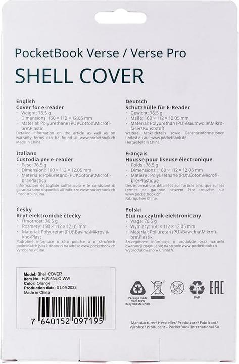 Produktbild PocketBook Shell (Pocketbook Verse, PocketBook Verse Pro)
