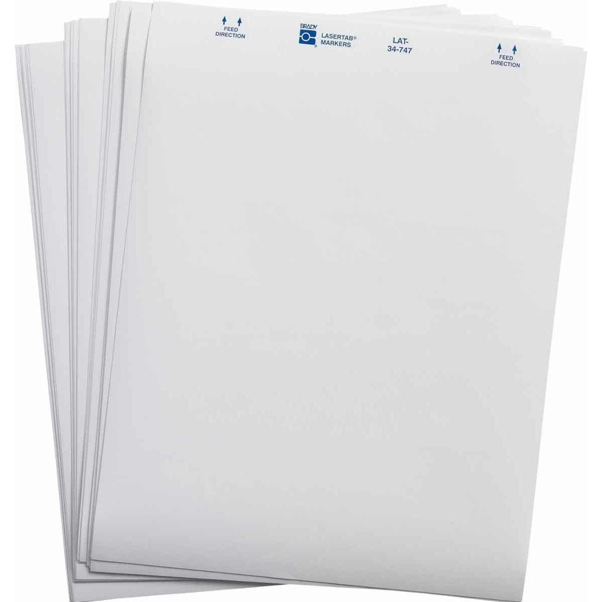 Brady, Etiketten, LAT-34-747-1, Polyester, matt, Weiss, 76.20 x 36.50 mm, dauerhaft klebend, US-Letter, 2-bahni