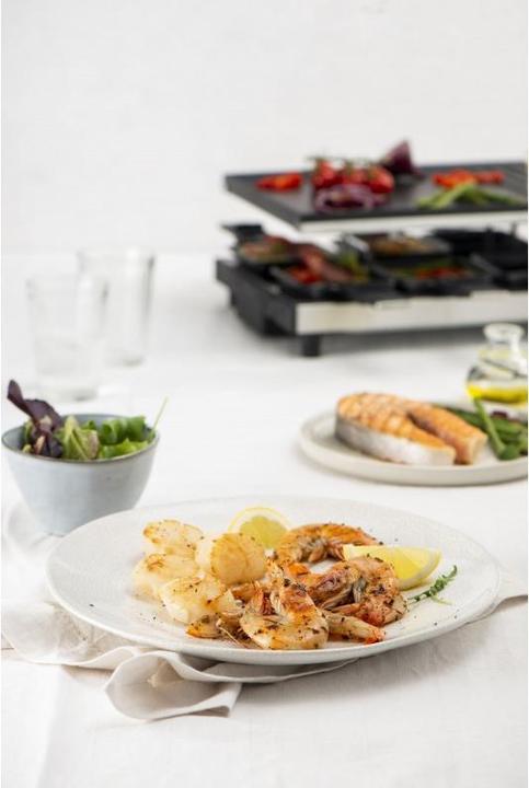 Produktbild Fritel Steengrill met 10 raclette pannetjes - SG4195