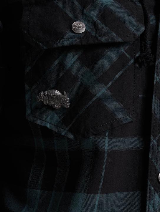 Produktbild Brandit Iron Maiden Checkshirt Sweathood Eddy - 192207 (L, S)