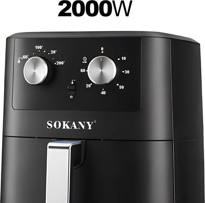 Produktbild Sokany Heissluftfritteuse 8L 2000W Doppelregler