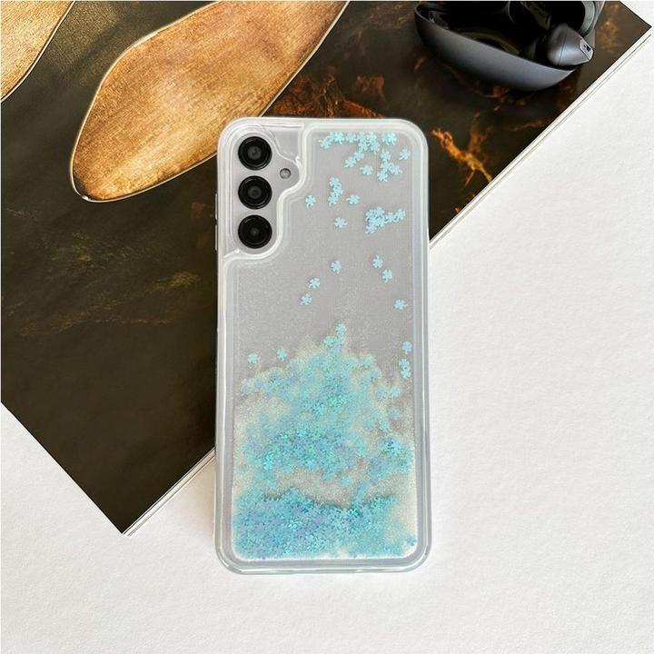 Actual product image iLike Galaxy A14 5G Silicone Case Water Glitter (Samsung Galaxy A14 5G)