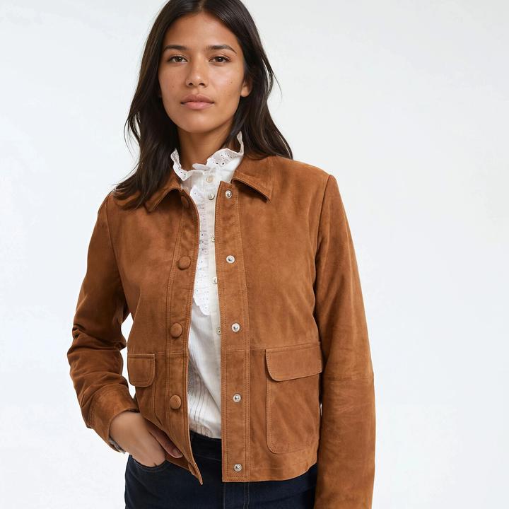 Produktbild La Redoute Collections Kurze Lederjacke