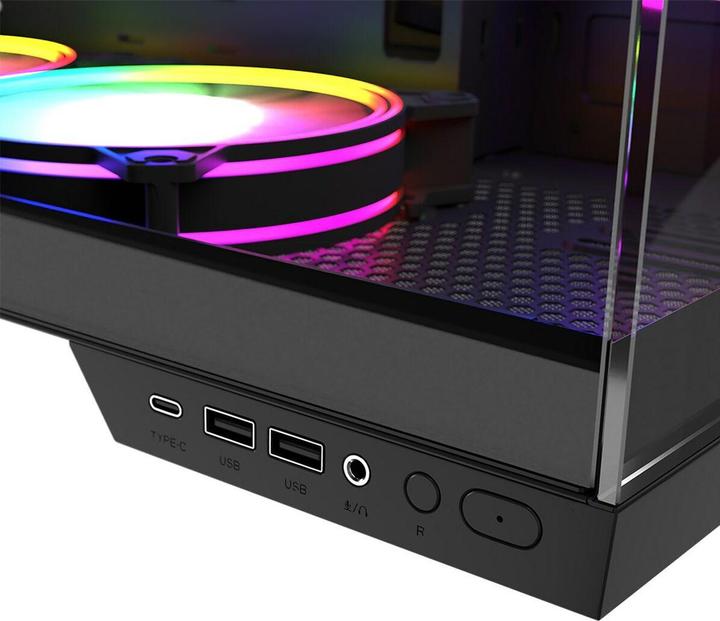 Immagine prodotto Modecom Obudowa Vulcano Panorama Apex ARGB 5F (AT-PANORAMA-5F-ARGB-10-000000-0002) (ATX, mATX, Mini-ITX)