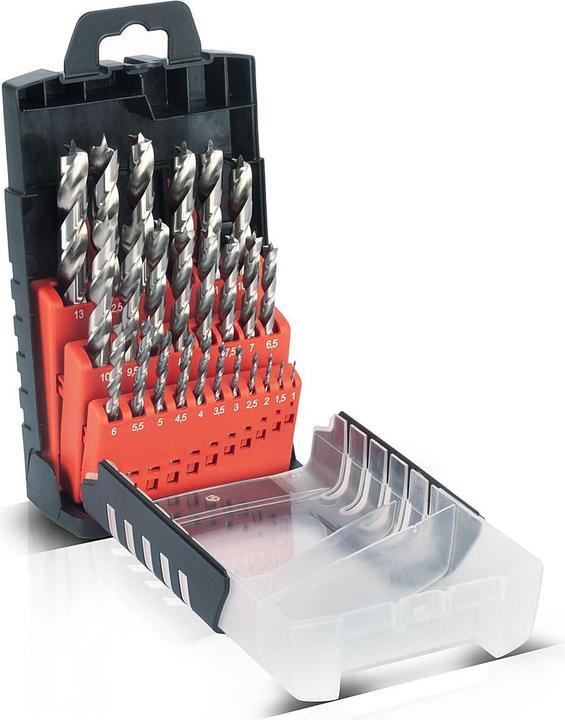 Actual product image Stahlwerk HSS wood twist drill 25-piece set 1-13 mm DIN 338 with sharpened edges (1 mm - 13 mm)