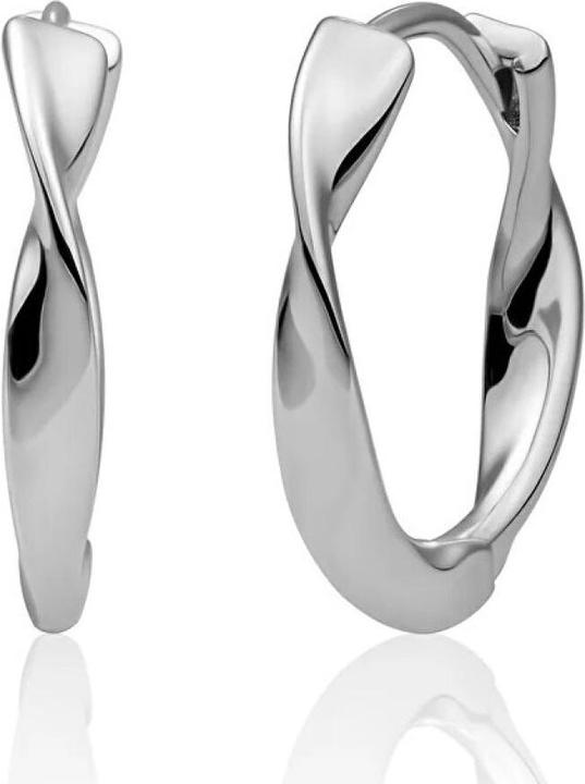 Immagine prodotto Sparkling Jewels Sparkling - Twisted silver earrings EAS28 (Argento)