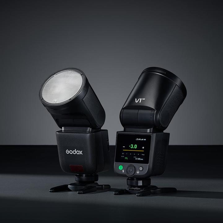 Produktbild Godox V1mid N - Round head flash with battery for Nikon (Aufsteckblitz, Nikon)
