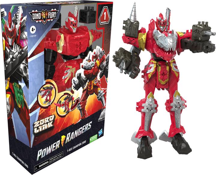 Actual product image Power Rangers Dino Fury T-Rex Champion Zord combinable zord