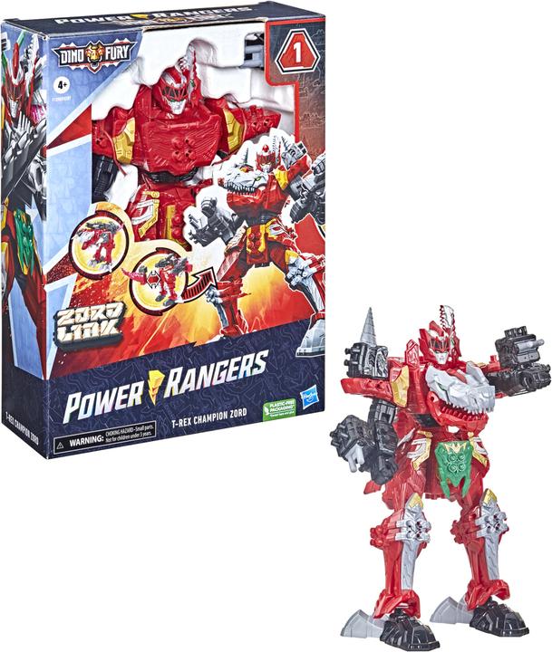 Actual product image Power Rangers Dino Fury T-Rex Champion Zord combinable zord