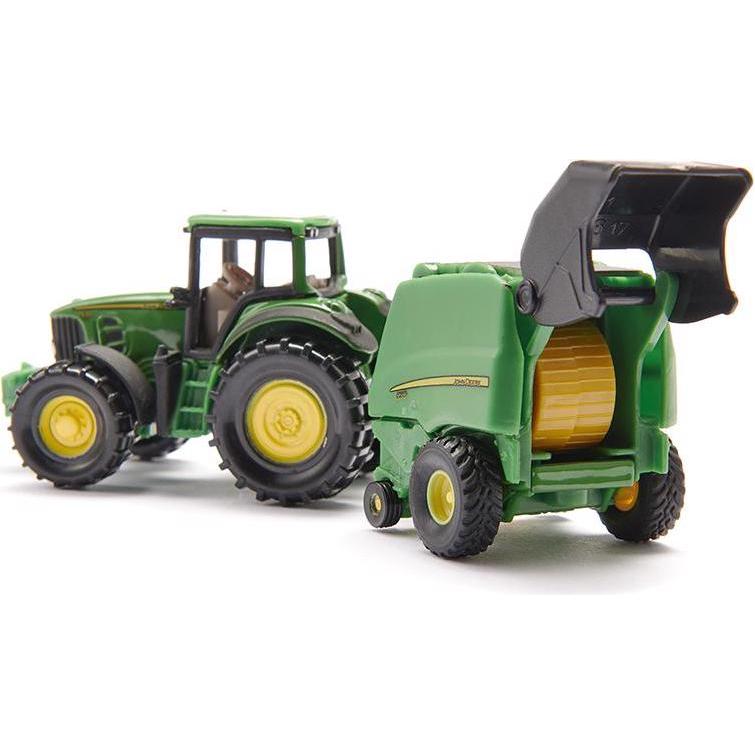 Thumbnail - Siku 1665 John Deere mit Ballenpresse