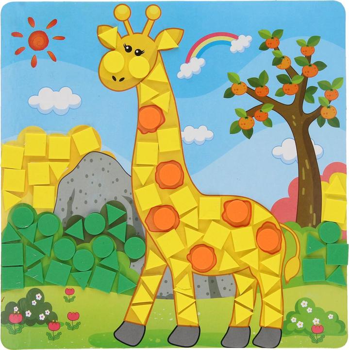 Mosaik-Bastelarbeiten mit Zootieren