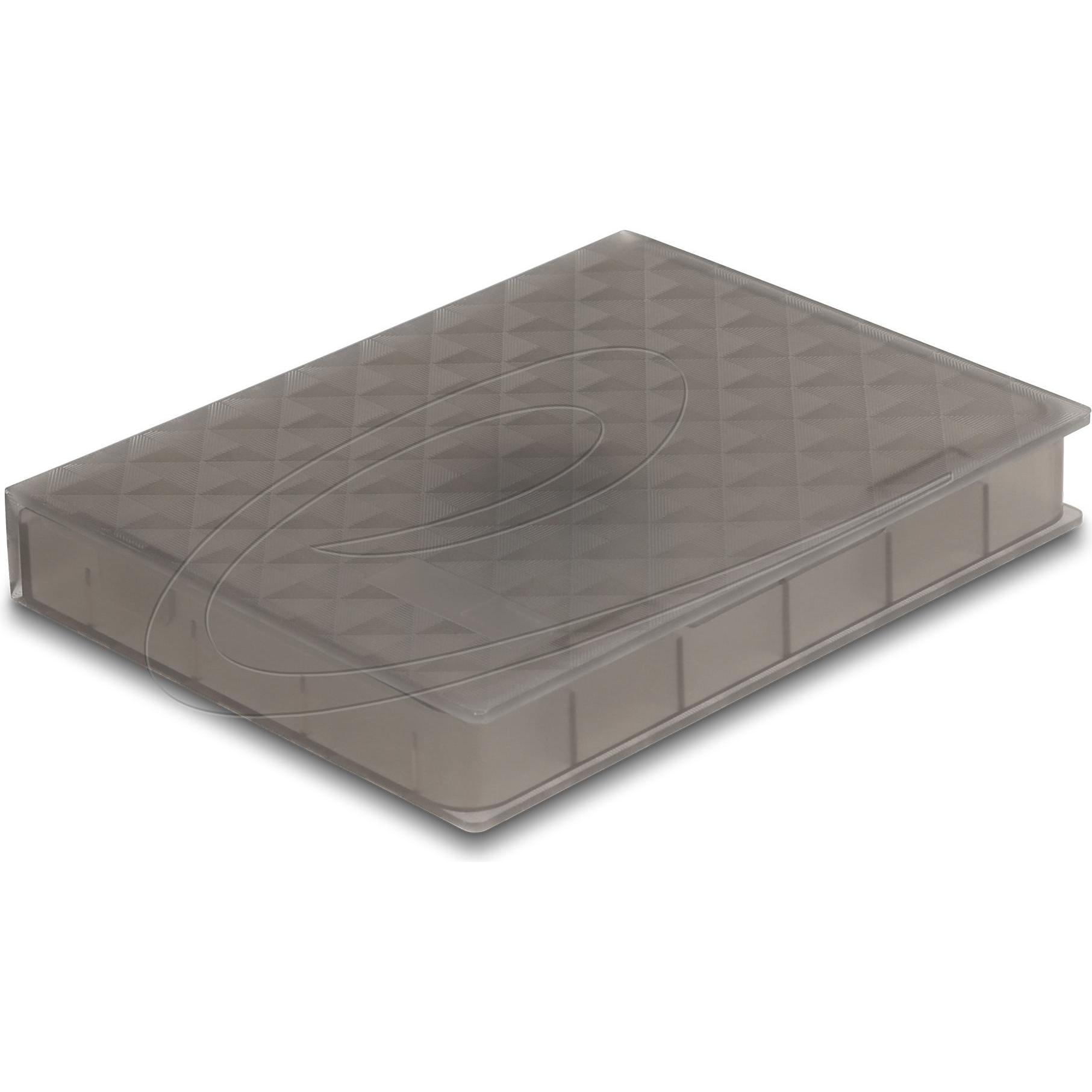 Delock Scatola di protezione per 2.5? HDD / SSD grigio, Accessori per dischi rigidi