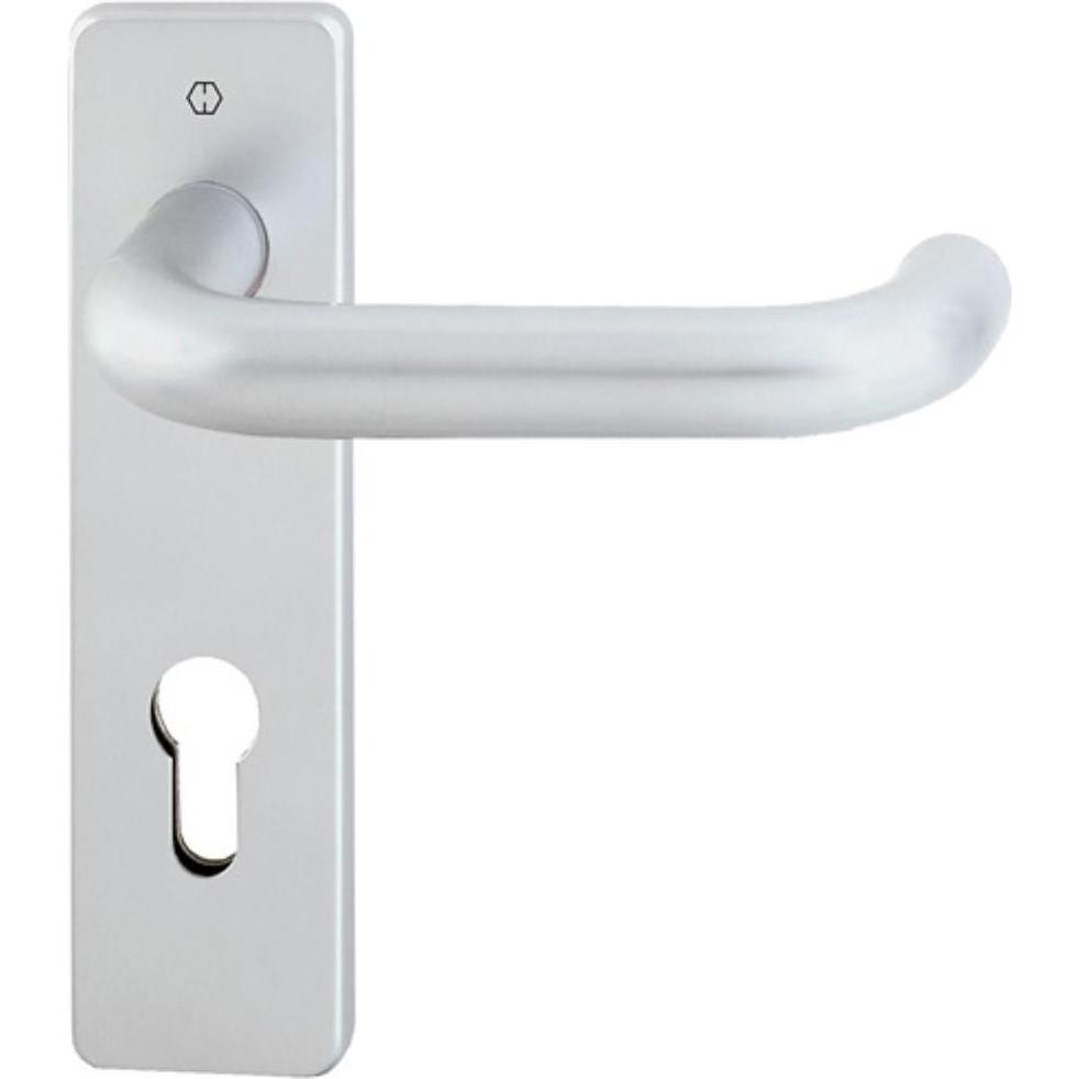 Hoppe, Türgriff + Fenstergriff, Feuerschutzgarnitur Paris FS-138F/202K Aluminium F1 D/D für Türstärke 40-55 mm PZ käntig...