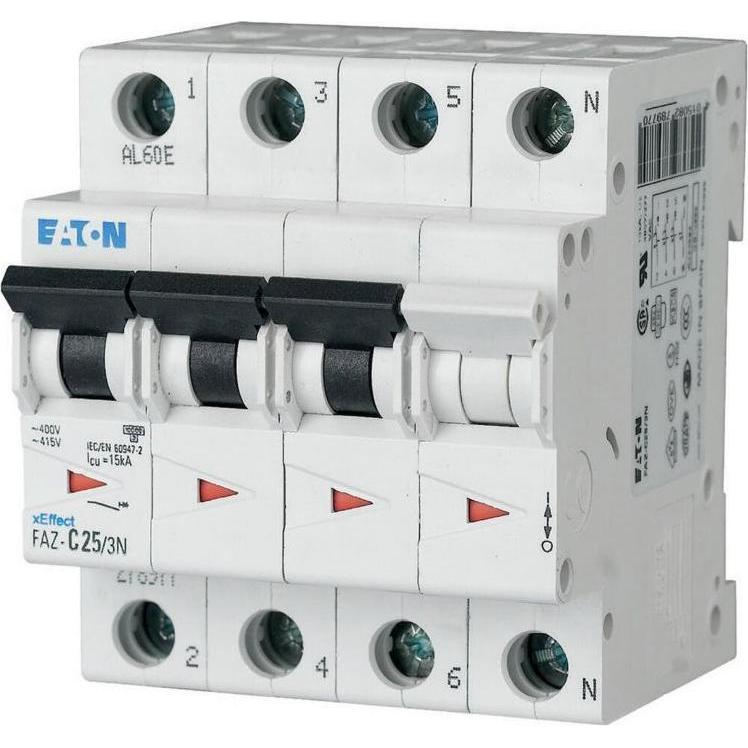 Eaton, Schutzschalter, MOE FAZ-B10/3N LS-Schalter B-Char 10A, 3p+N