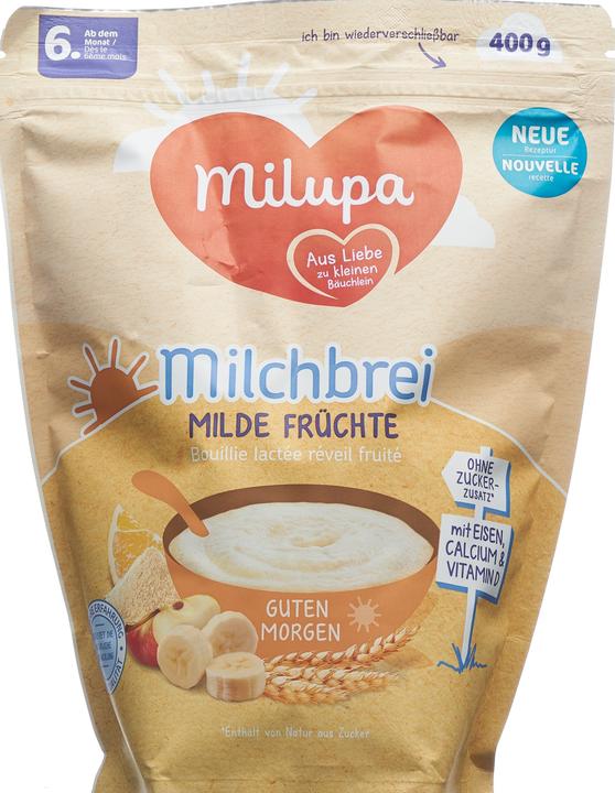 Image du produit Milupa Bouillie de lait aux fruits doux (400 g)