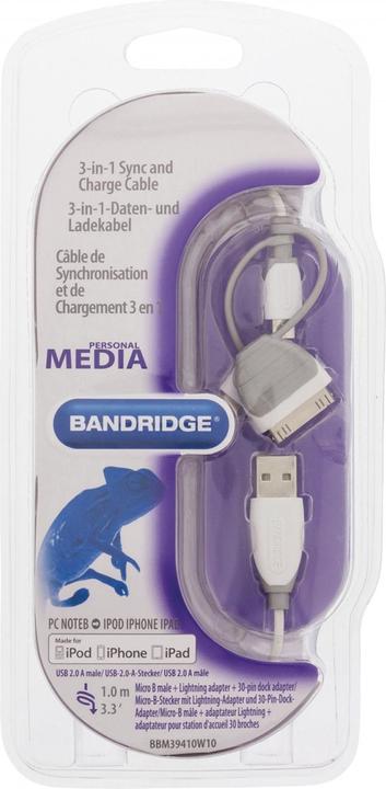Actual product image Bandridge BBM39410W10 (1 m, USB 2.0)