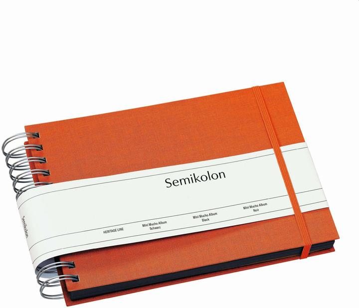 Actual product image Semikolon PHOTO BOOK 25x16 45bSCHW ORANGE (16 x 25 cm)