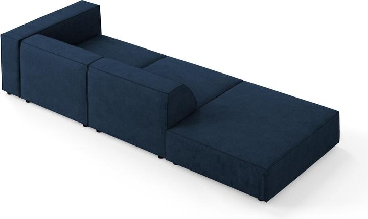 Actual product image Cosmopolitan Design Left Sofa, "Arendal", 4 Seats, Royal Blue, 262x102x70 Made in Europe