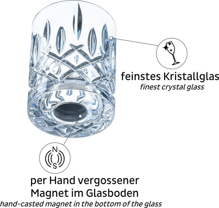 Immagine prodotto Silwy Bicchieri di cristallo con calamita Whisky
