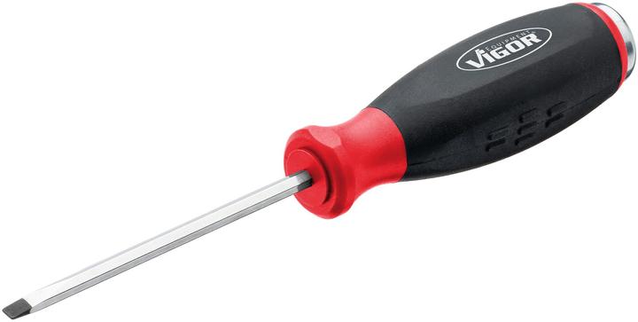 Produktbild Vigor Schlitz Schraubendreher mit Schlagkappe ∙ mit Antriebsvierkant ∙ V5010-SL3.5 ∙ 1/4 Zoll (6,3 … (Schlitz)