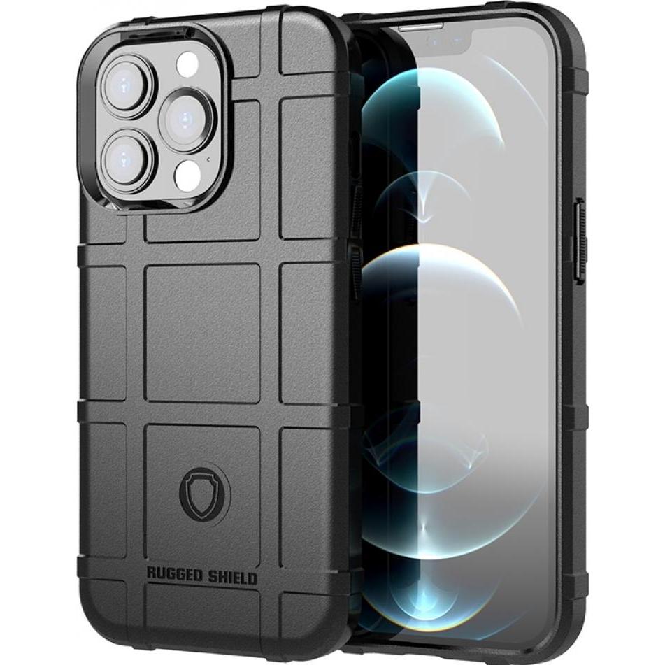 Screenguard Apple iPhone 13 Pro Rugged Shield Hülle (Apple iPhone 13 Pro), Smartphone Hülle, Schwarz