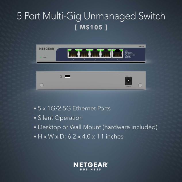 Image du produit Netgear Commutateur non administrable 5 ports 2.5G (5 Ports)