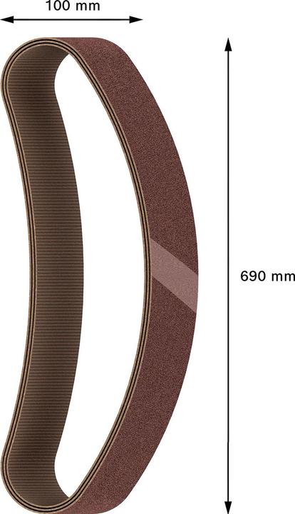 Actual product image Bosch Professional Zubehör 10-piece sanding belt set, K: 80 (k80)