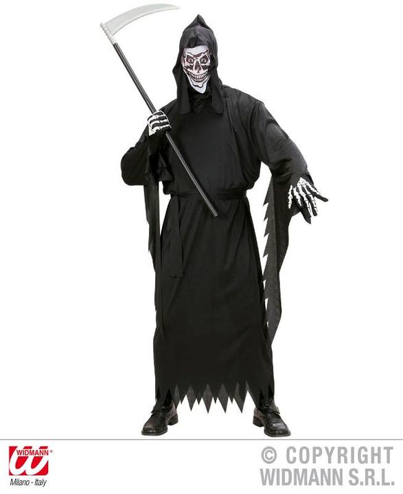 Immagine prodotto Widmann Vestaglia, cintura, maschera con cappuccio per il costume da mietitore (L, M, S, XL, XXL)