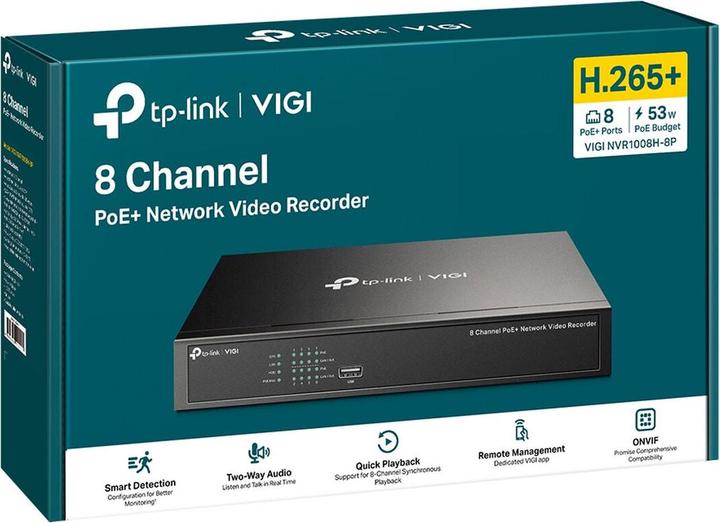Actual product image TP-Link VIGI NVR1008H-8P (Network Video Recorder (NVR))