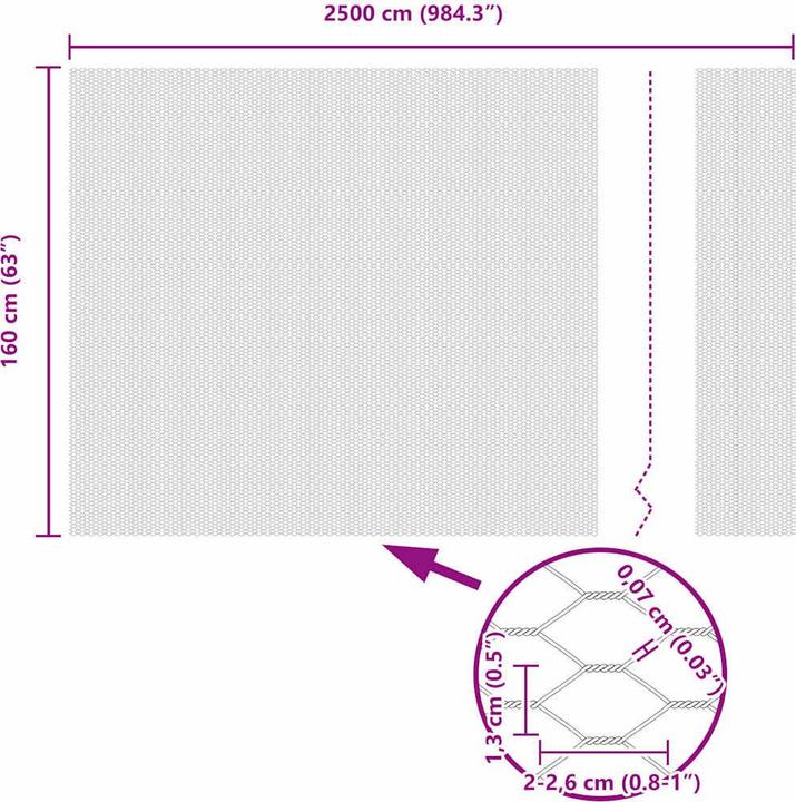 Produktbild vidaXL Hexagonzaun
