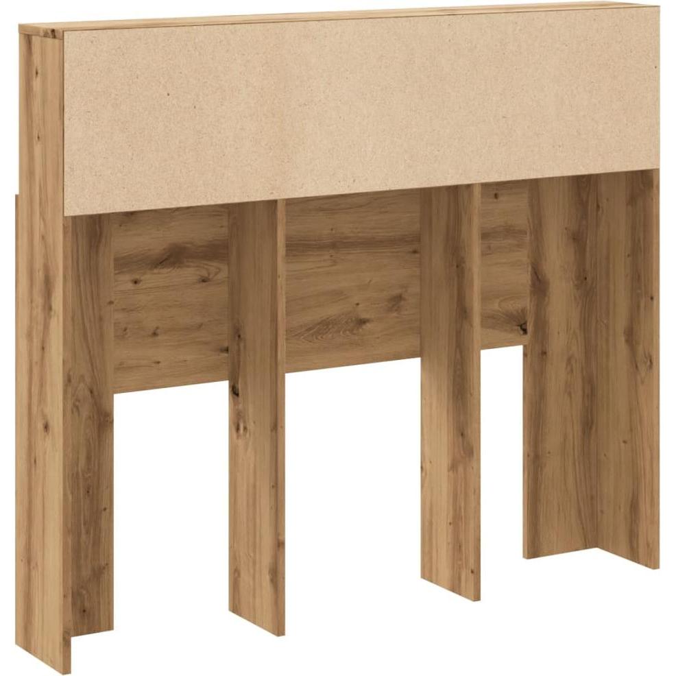 VidaXL, Bett Zubehör, Bett-Kopfteil mit Ablagen (120 x 19 x 103.5 cm)