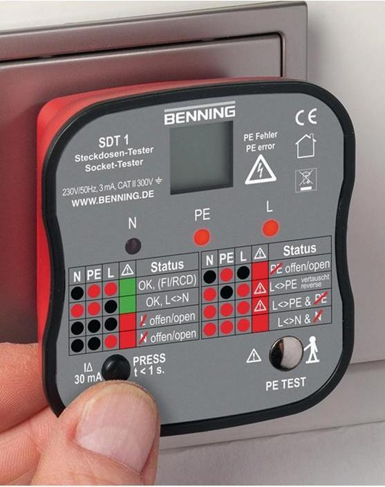 Actual product image Benning Socket tester (CAT III 300V)