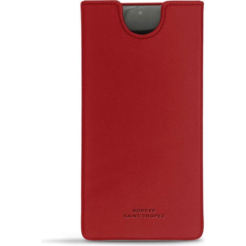 Noreve Lederschutzhülle (Samsung Galaxy Note 10), Smartphone Hülle, Rot