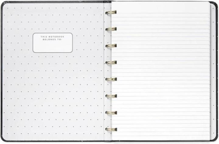 Produktbild Filofax Notizbuch Notebook Moonlight Black (A5, Liniert, Harter Einband)