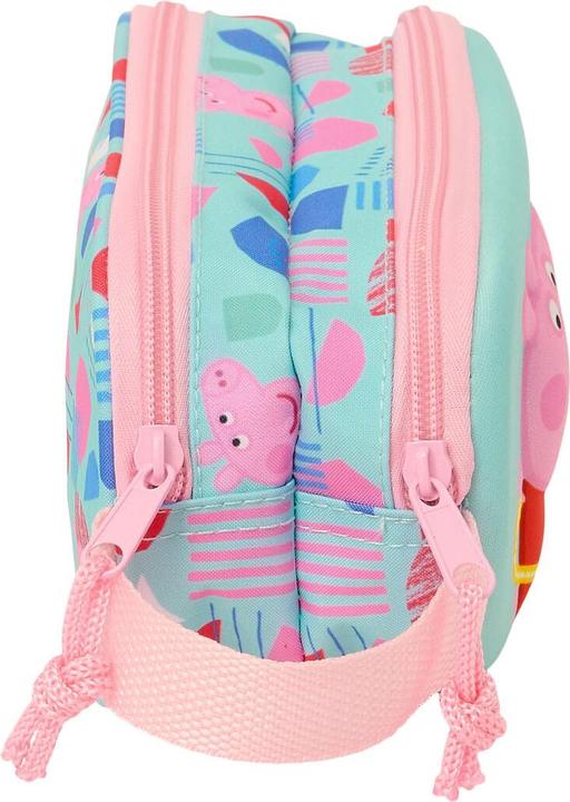 Image du produit Peppa Pig Zweifaches Mehrzweck-Etui Grün Rosa 21 X 8 X 6 Cm 3D