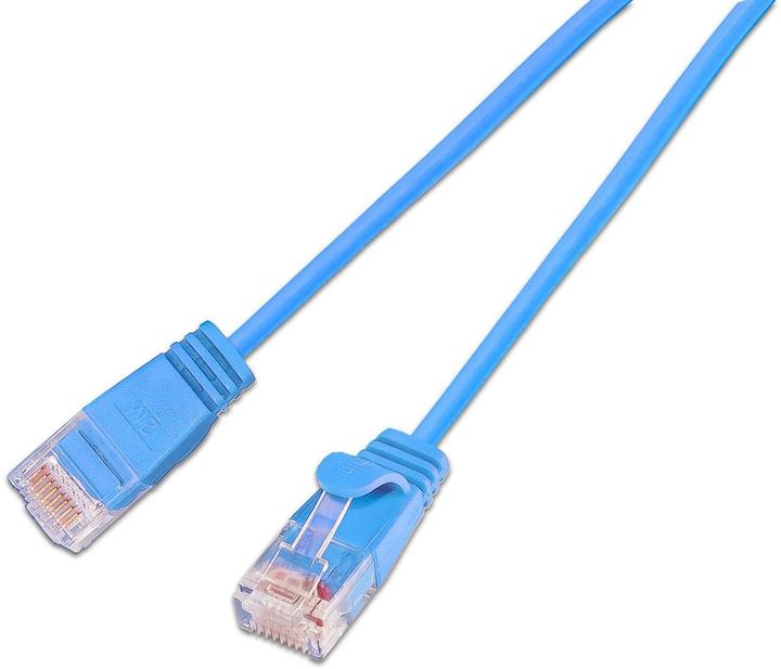 Image du produit Wirewin Câble patch slim : UTP, 7.5m, bleu (U/UTP, CAT6, 7.50 m)