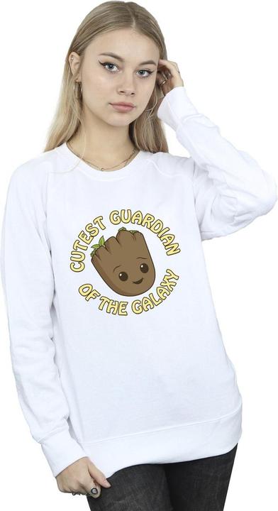 Actual product image Womens/Ladies I Am Groot Cutest Guardian Sweatshirt (S)