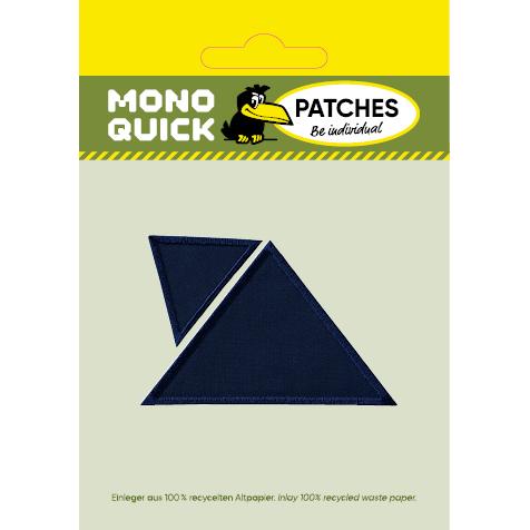 Thumbnail - Mono Quick Dreiecke Stoff gross klein, Applikationen, Blau