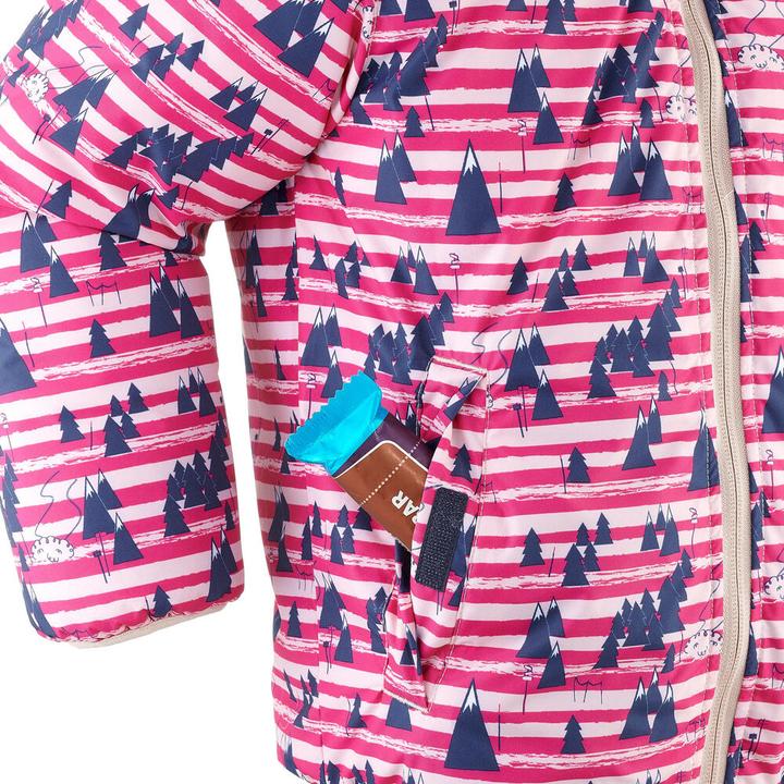 Actual product image Wedze Jacket children warm waterproof reversible polyester (104, 98)