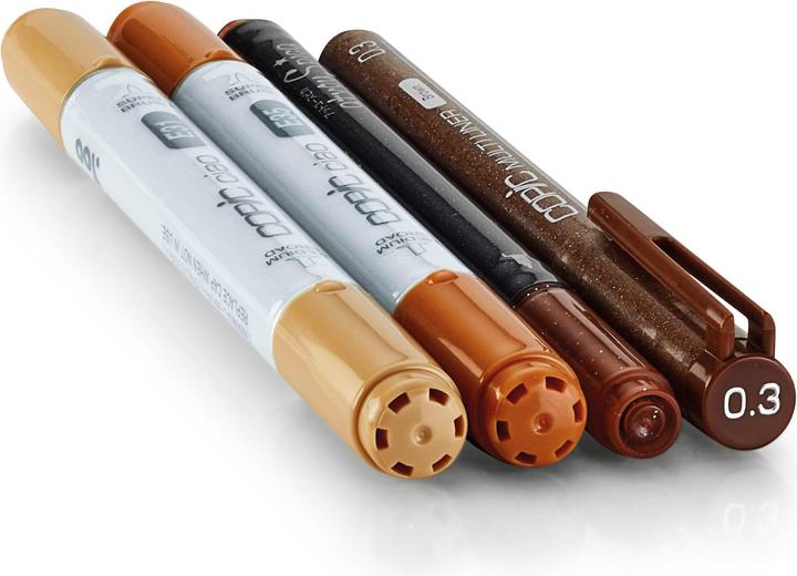 Produktbild Copic Ciao Doodle pack Brown, 4 Stück (4 x)