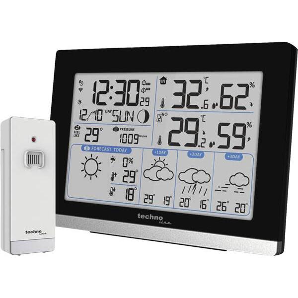 Technoline WD 2100, Stazione meteo, Nero