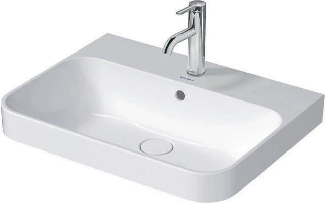 Duravit Aufsatzbecken HAPPY D.2 PLUS m ÜL m HLB 600x460mm ohne Hahnloch weiss
