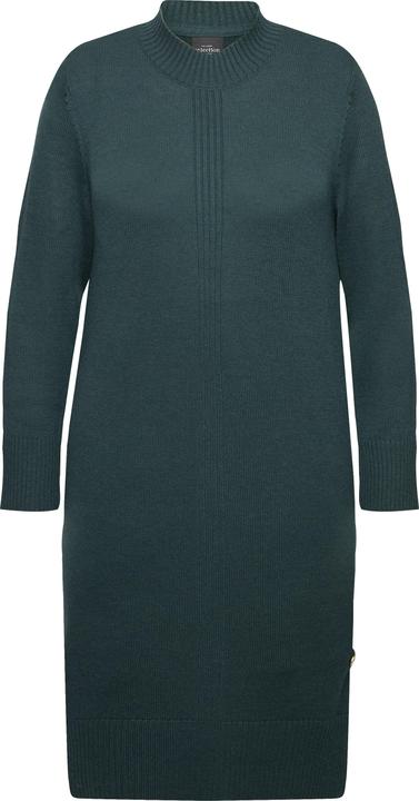 Immagine prodotto Ulla Popken Abito in maglia con righe a costine, collo alto e maniche lunghe (50, 52)