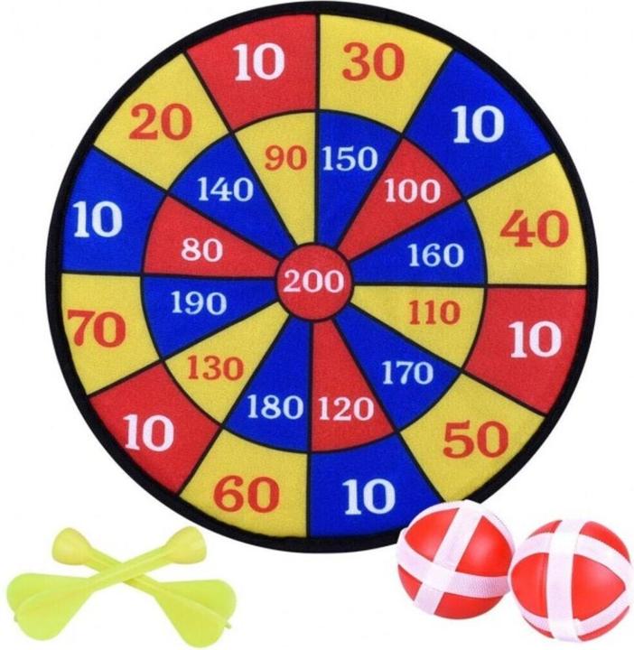 Actual product image Eddy Toys Dartboard with velcro balls and darts
