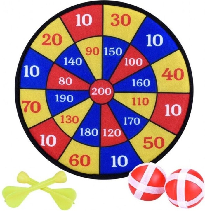 Eddy Toys Dartboard with velcro balls and darts